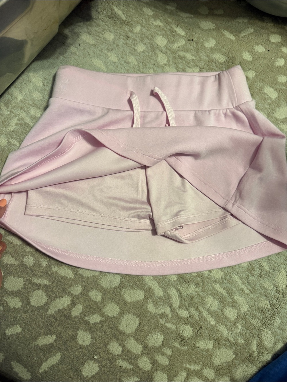 Ocean Drive Light Pink Drawstring Skater Skirt - Picture 3 of 3